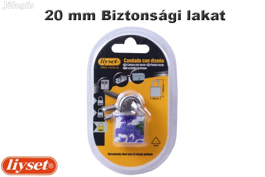 LIYSET 20 mm Biztonsági lakat