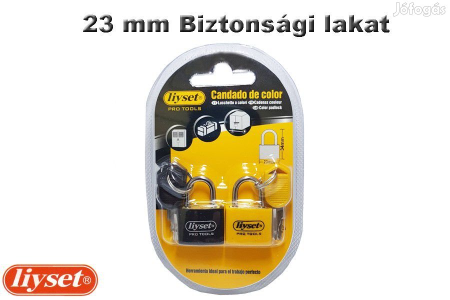 LIYSET 2 db 23 mm Biztonsági lakat