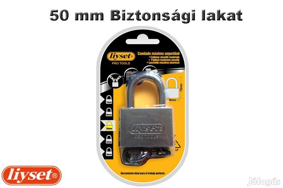 LIYSET 50 mm biztonsági lakat