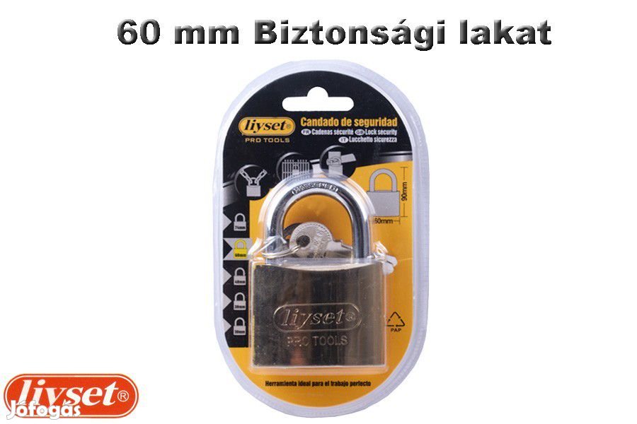 LIYSET 60 mm Biztonsági lakat