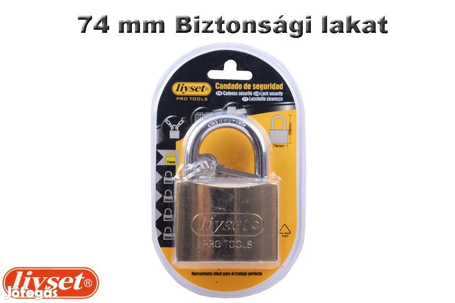 LIYSET 74 mm Biztonsági lakat