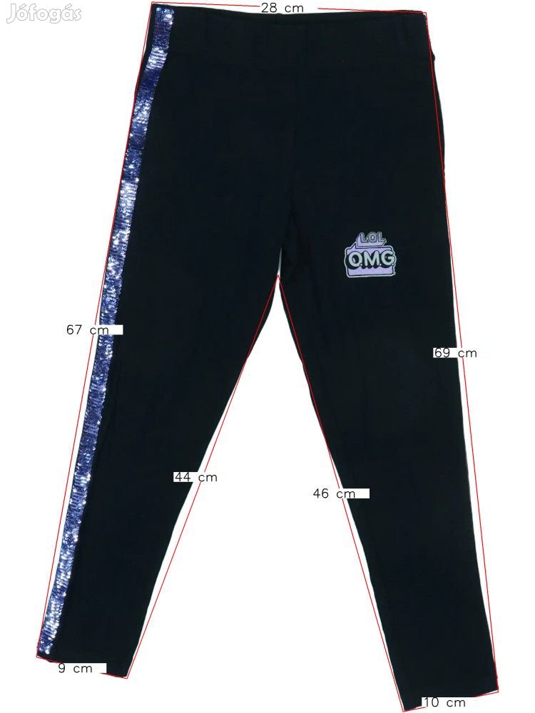LOL Új (címke nélküli) Lány Leggings (Méret: 134)