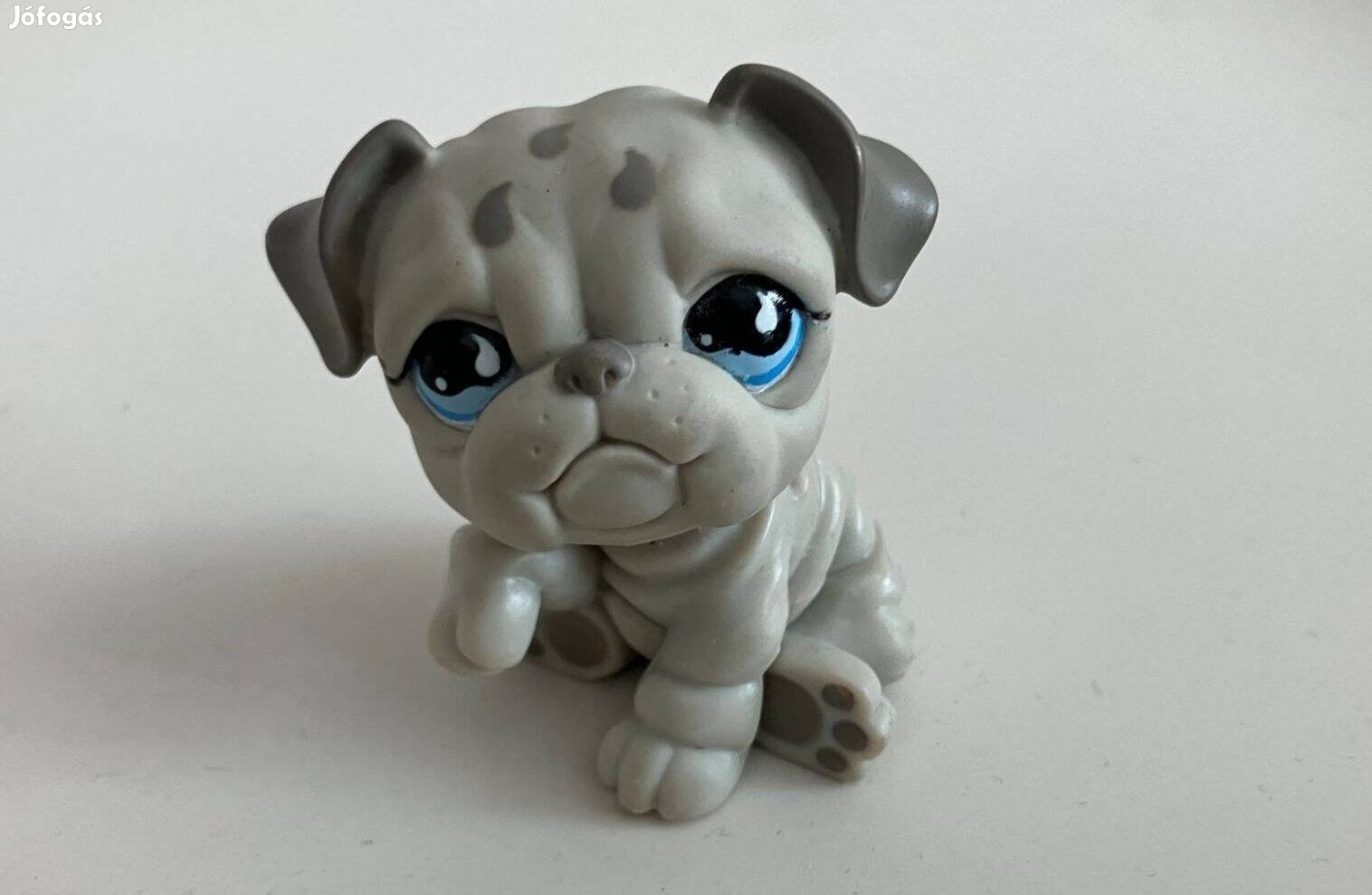 LPS Little Pet Shop figura - szürke bulldog (3)