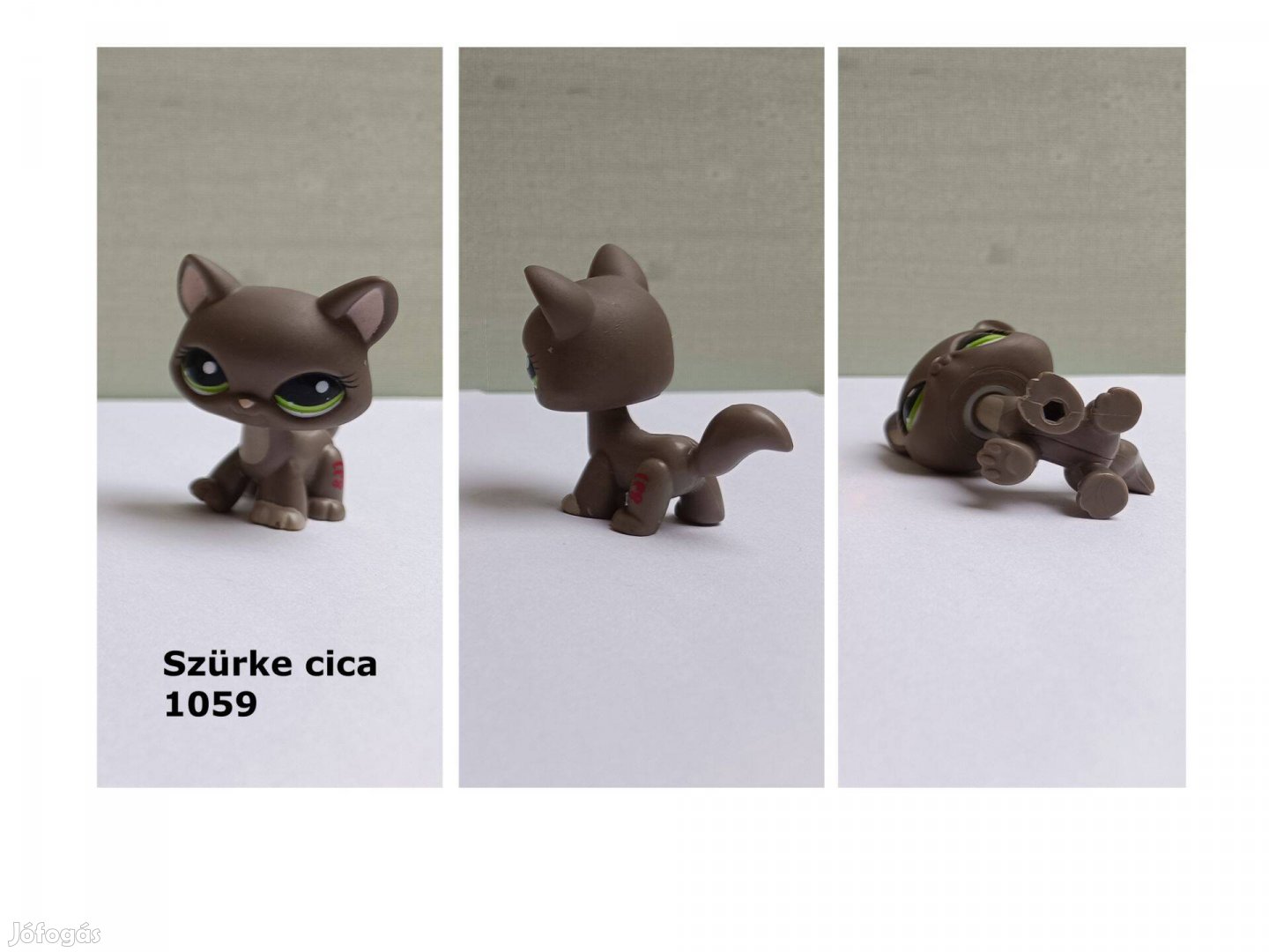 LPS szürke cica figura