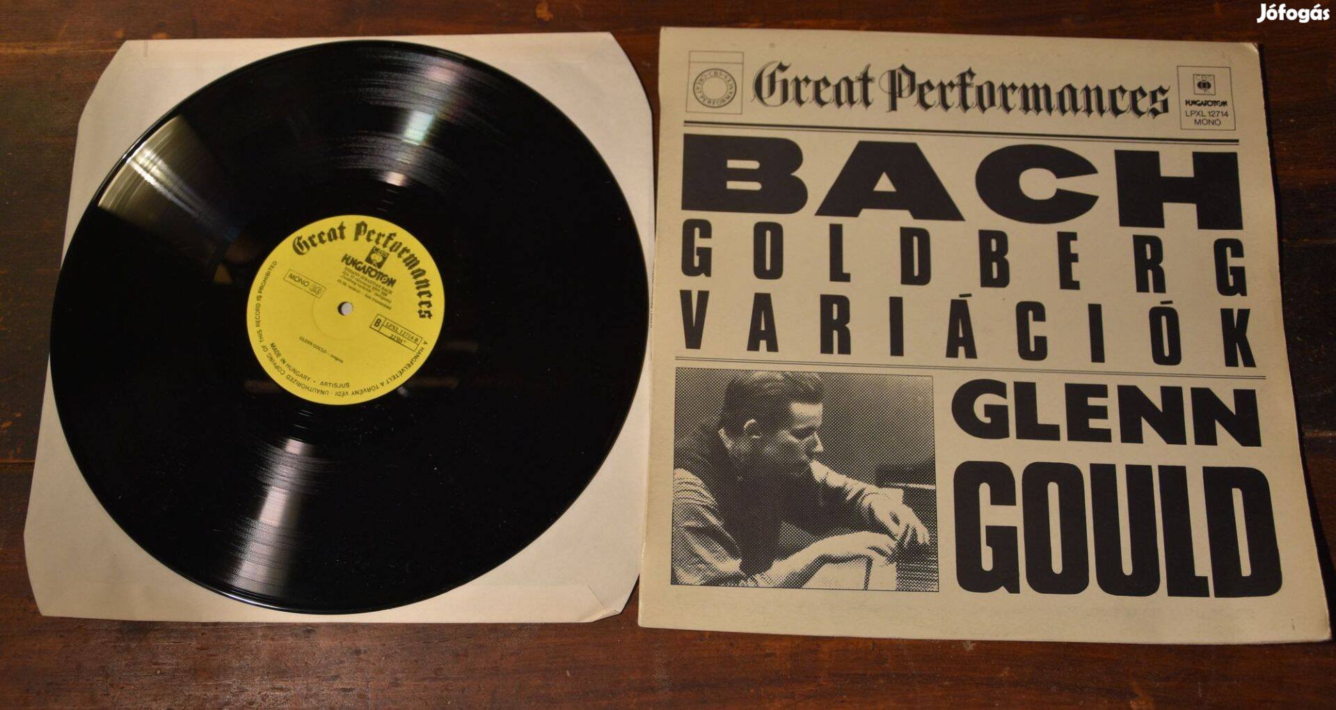 LP Bach Goldberg Variációk Glenn Gould