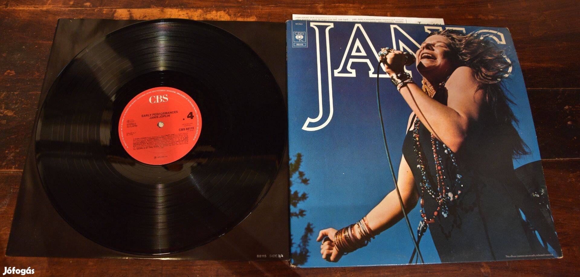 LP Janis Joplin Janis 'elkelt, postázás alatt'