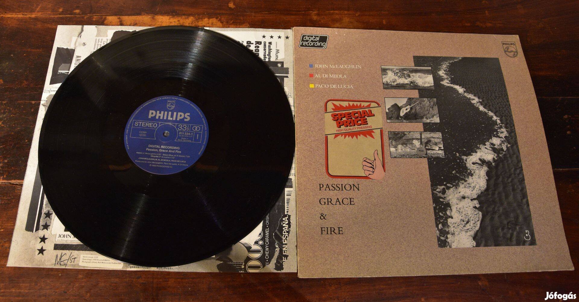 LP John Mclaughlin, Passion, Grace & Fire 'elkelt, postázás alatt'