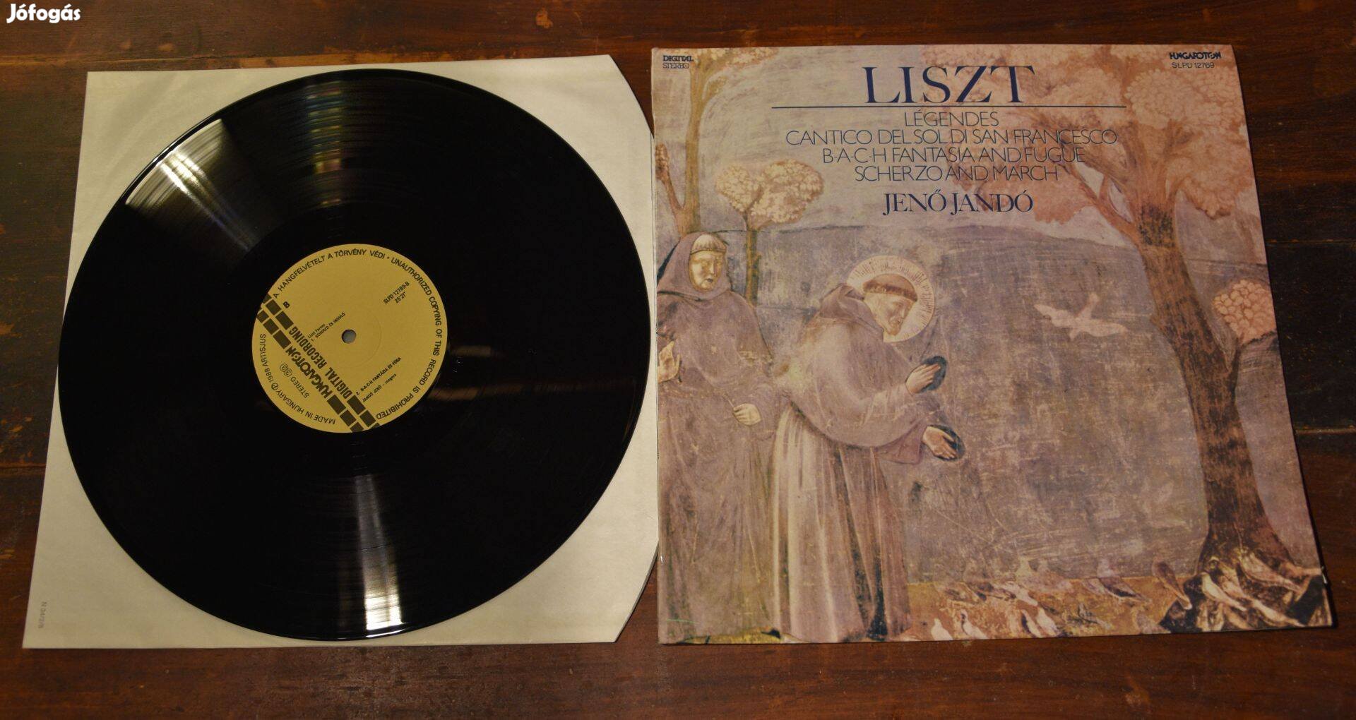 LP Liszt Légendes Bach fantázia és fúga