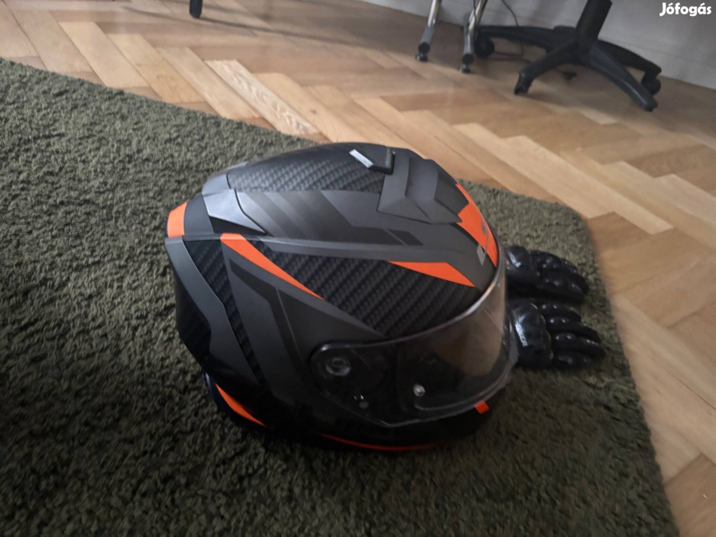 LS2, FF800 Storm Racer MATT Titanium Fluo Orange