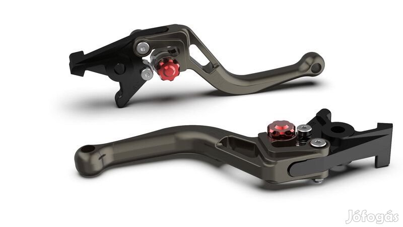 LSL fékkar BOW Brembo 15/17/19 RCS, R37R, rövid, antracit/piros
