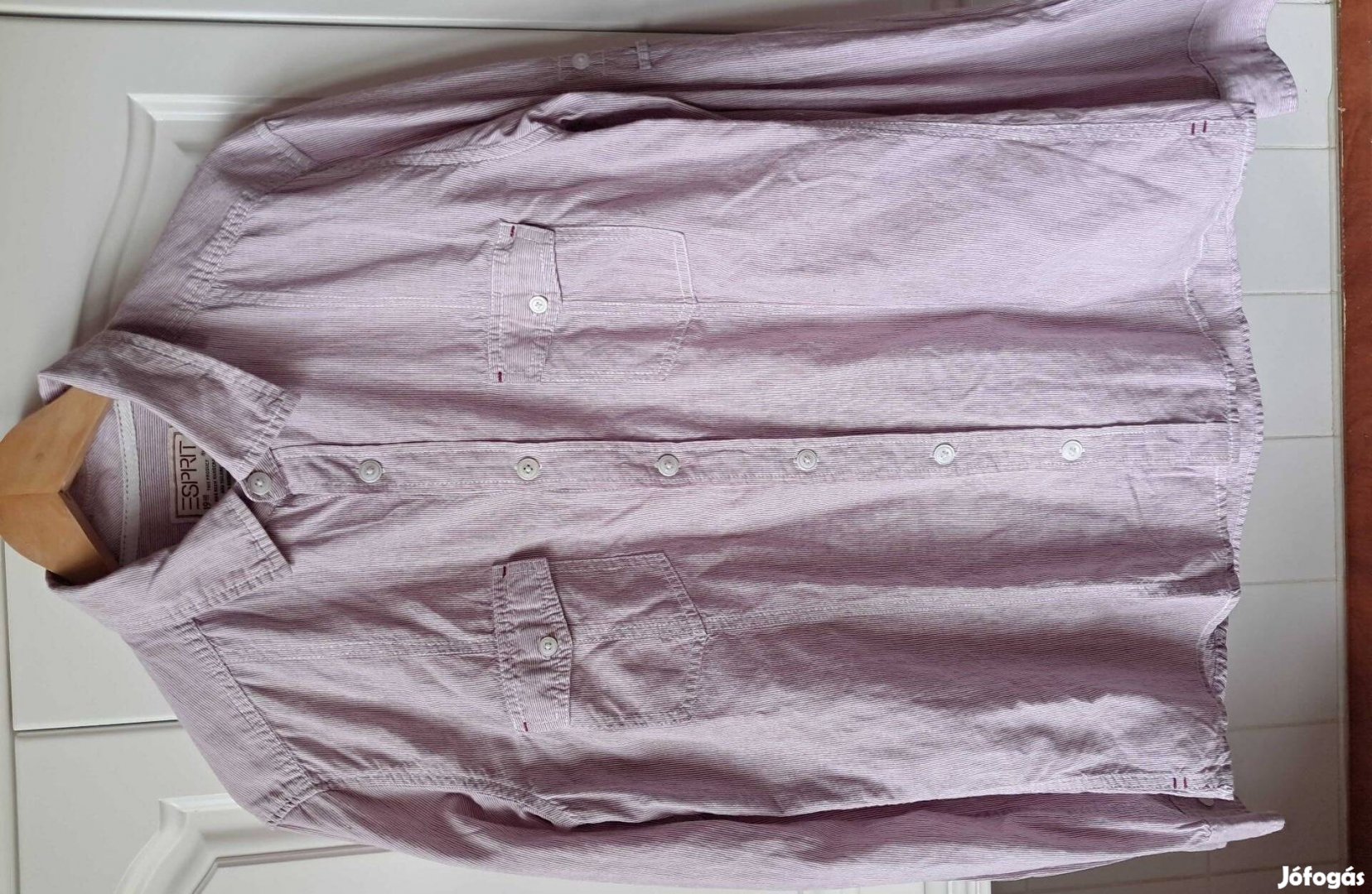 L-Es Világos Rózsaszín Fehér Csíkos ESPIRIT ING