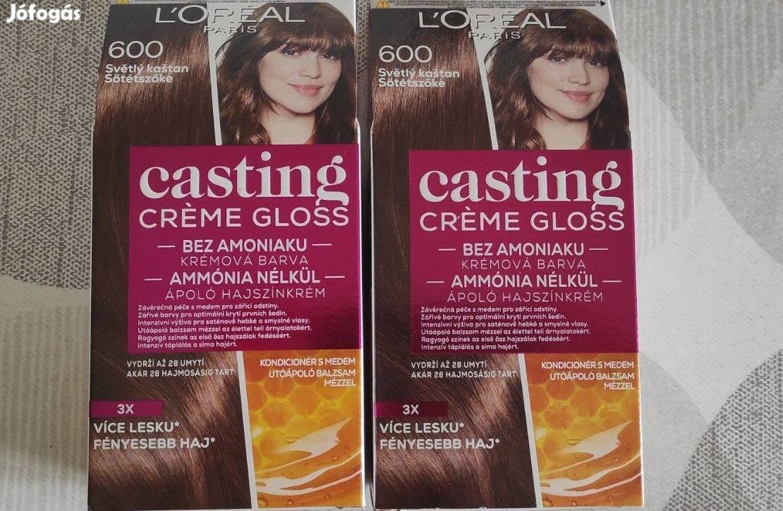 L'Oréal Paris Casting Creme Gloss Hajszínező krém 600-as 2 db eladó!
