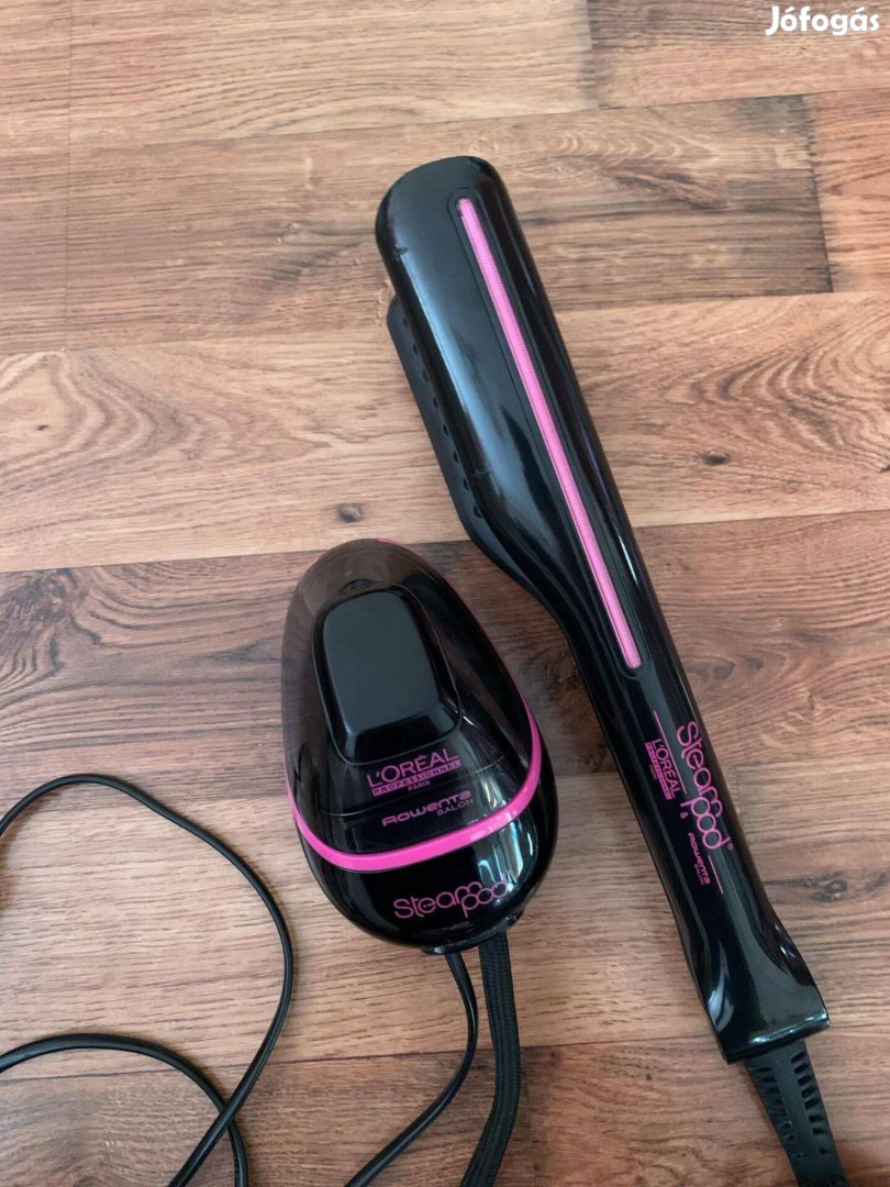 L'Oreal Steampod 2.0 pink-fekete hajvasaló gőzölős