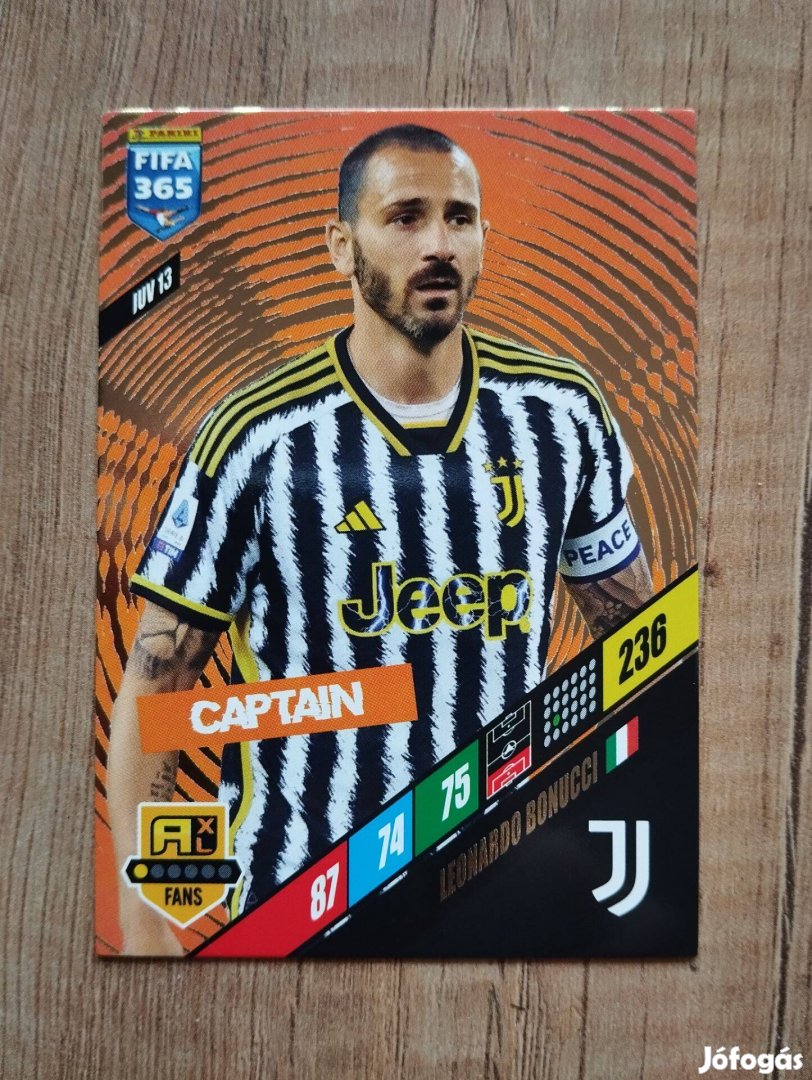 L. Bonucci (Juventus) FIFA 365 2024 FANS Captain focis kártya