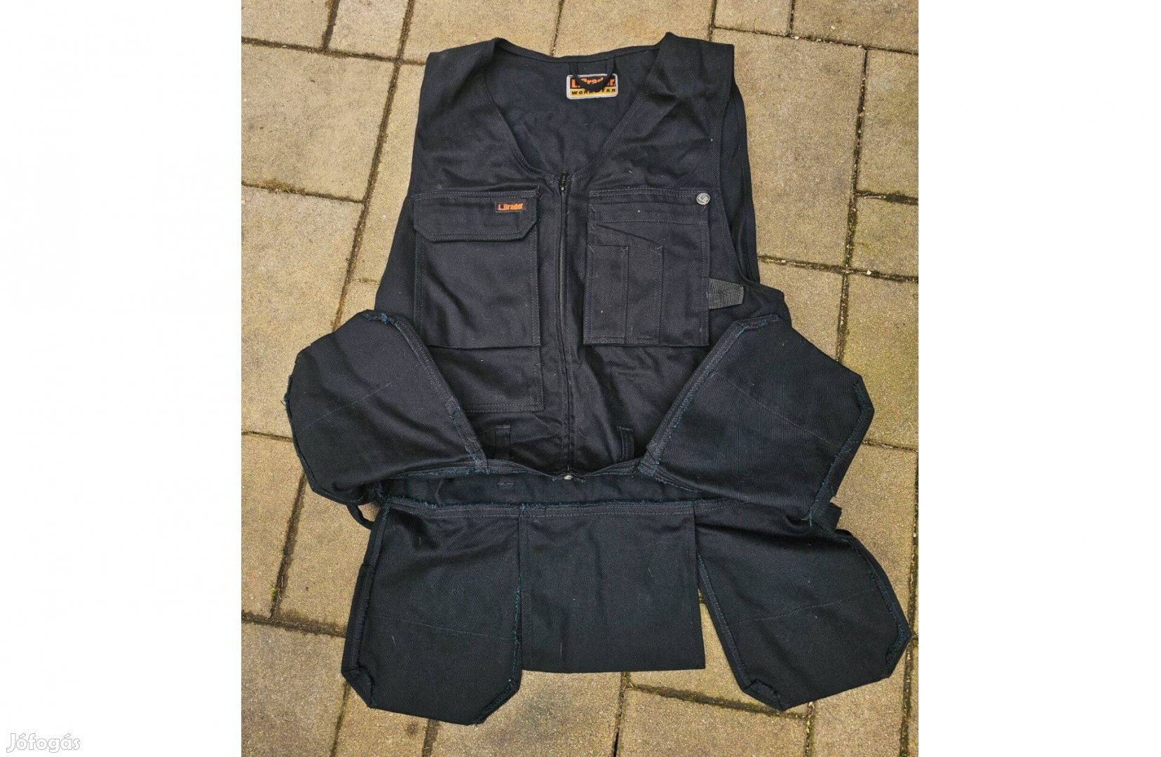 L. Brador lengőzsebes munkás mellény XL új