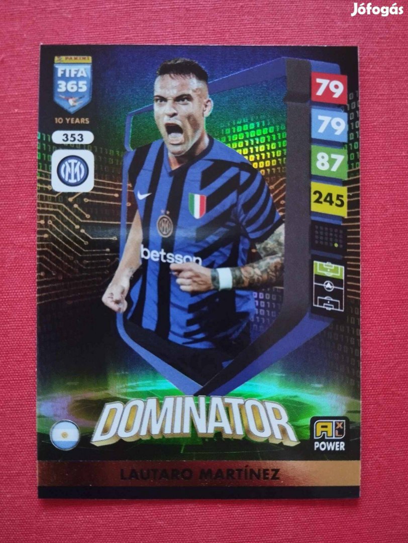 L. Martinez Internazionale FIFA 365 2025 Power Dominator focis kártya