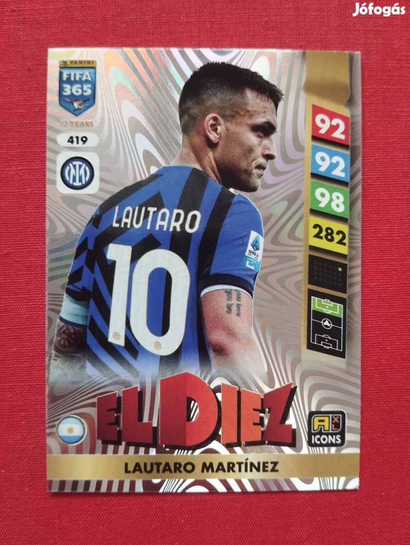 L. Martinez (Internazionale) FIFA 365 2025 Icon El Diez focis kártya