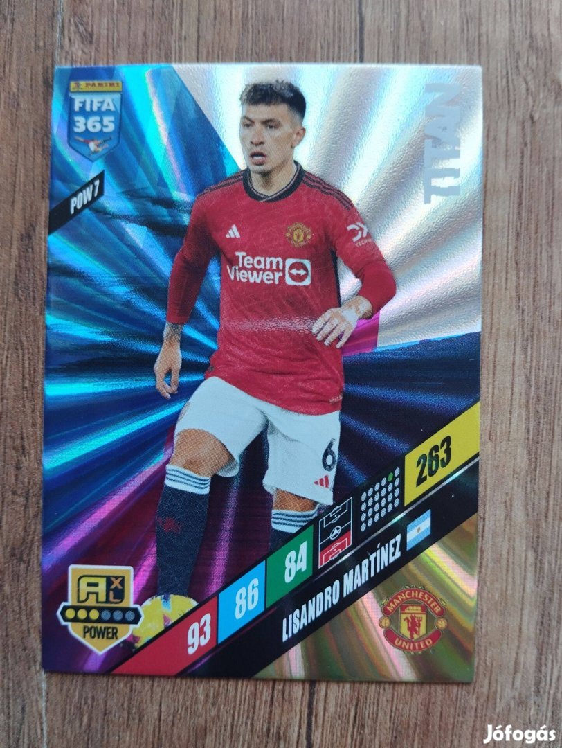 L. Martinez (Manchester United) FIFA 365 2024 Power Titan focis kártya
