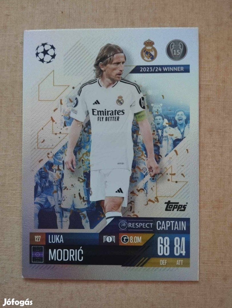 L. Modric (Real Madrid) Match Attax Bajnokok Ligája 2024/25 kártya