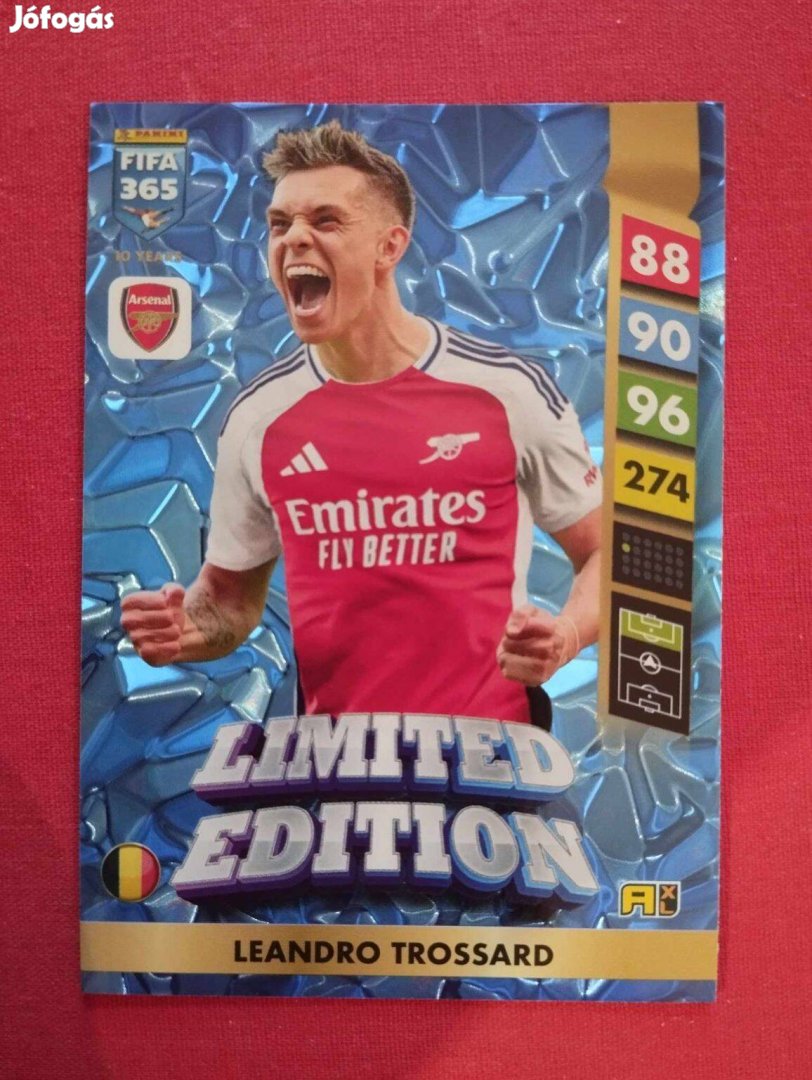 L. Trossard (Arsenal) FIFA 365 2025 Limited Edition focis kártya