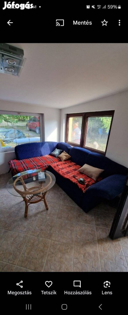 L alakú ágyazható kanapé