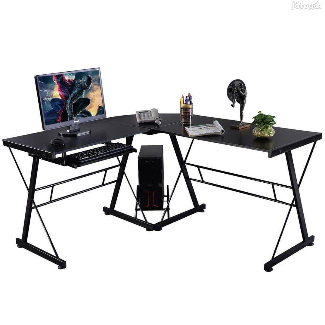 L alakú íróasztal , gamer asztal - Új - Posta is