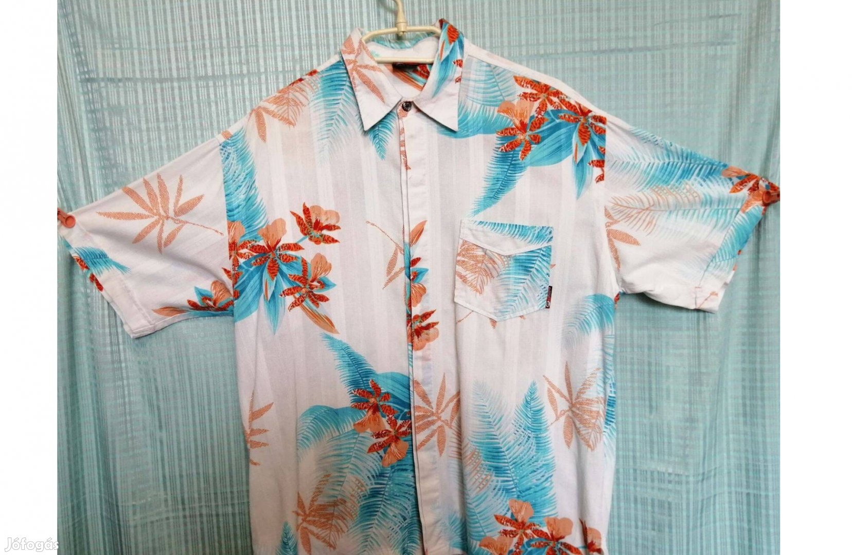 L-es pamut hawaii férfi ing, 122 cm mellbőség