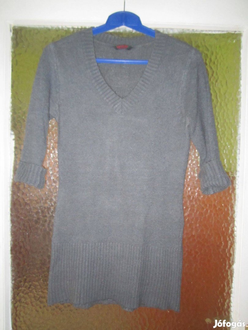 L-es sötétszürke kötött tunika