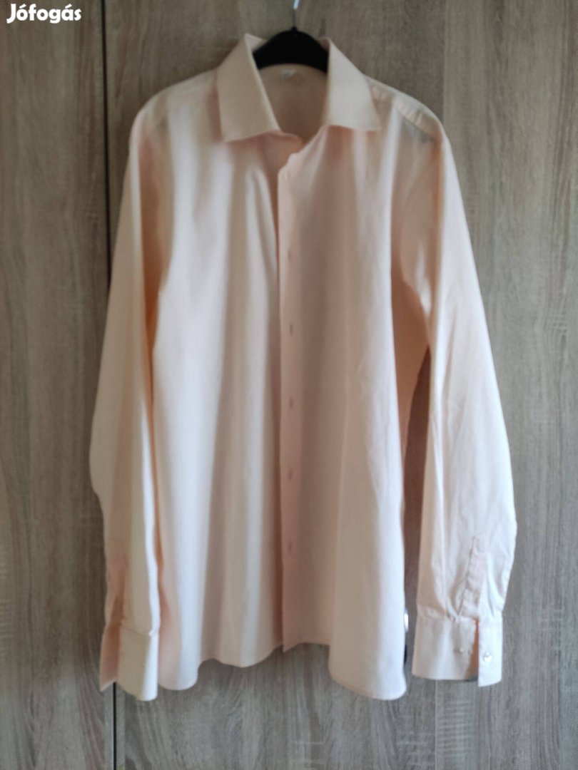 L-es új barack színű férfi ing magyar termék