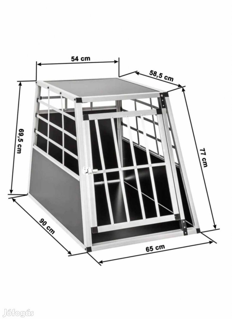 L méretű kutyaszállító box új 