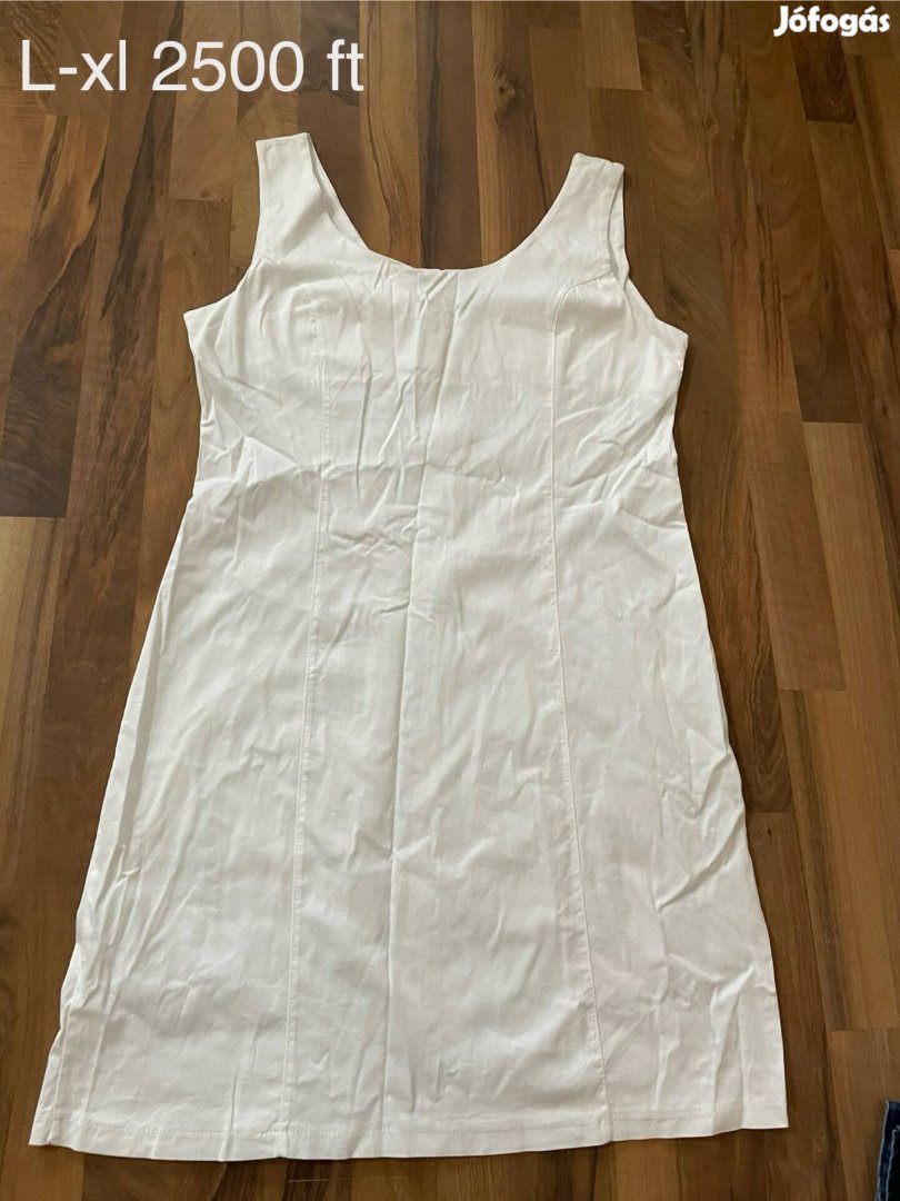 L-xl fehér női ruha