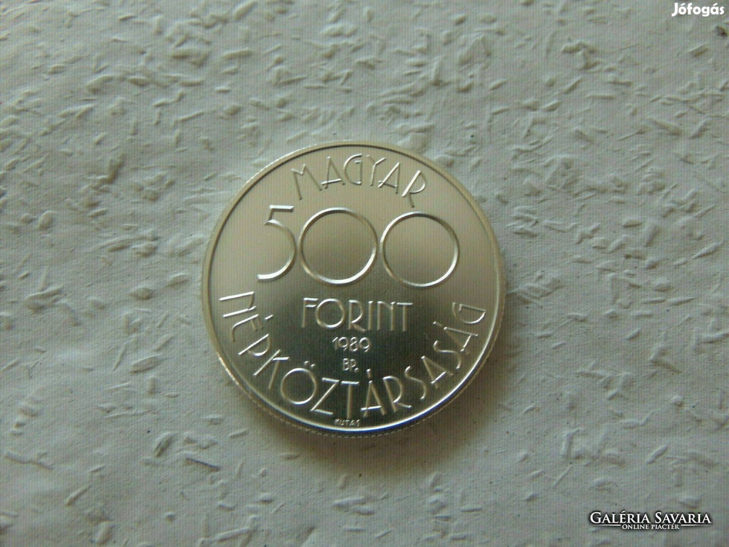 Labdarúgó VB. ezüst 500 forint 1989 BU