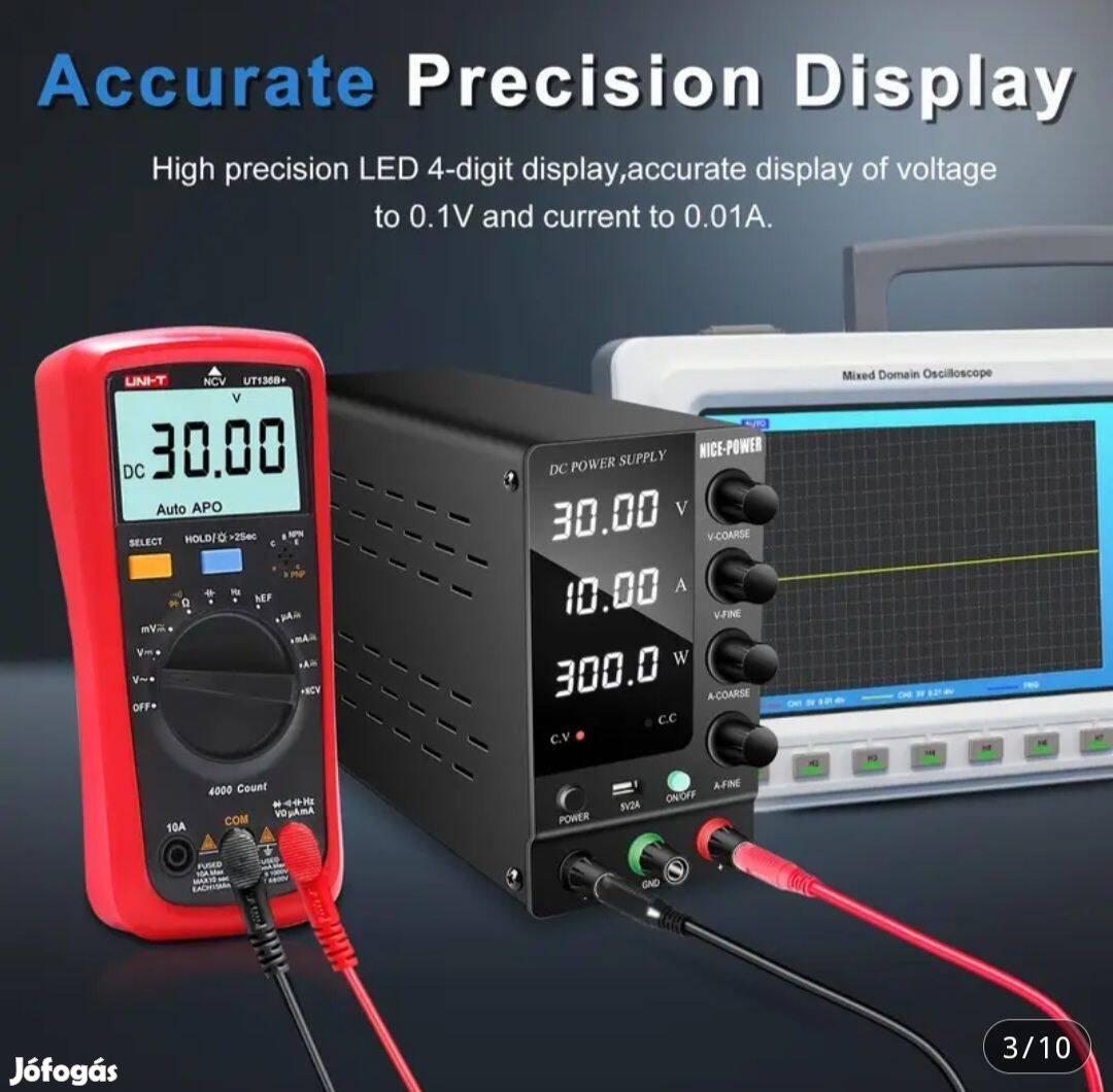 Labortáp 30v10a 300w