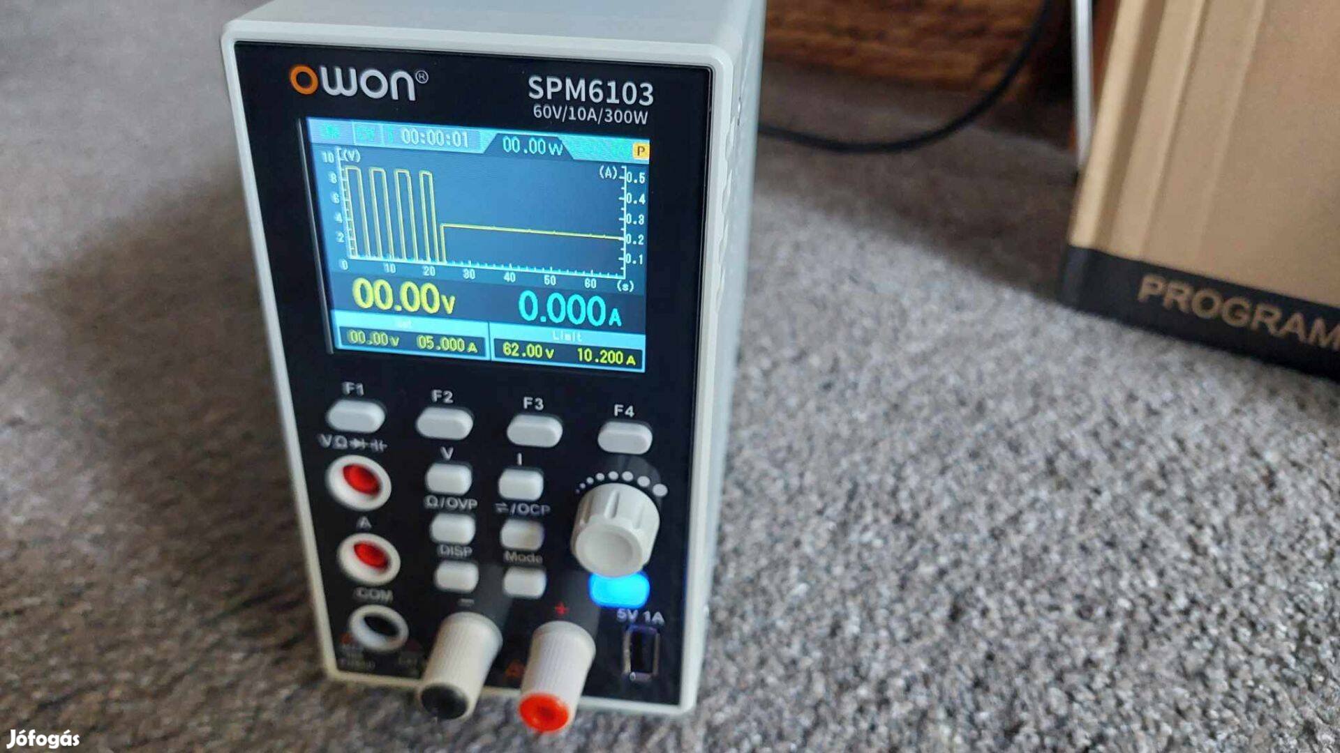 Labortáp 60V 10A + asztali multiméter 20 000 count dobozos új