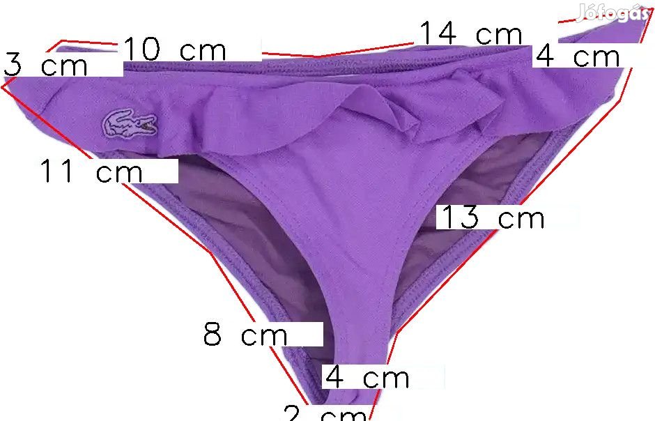 Lacoste Új (címkés) Lány Bikini (Méret: 86)