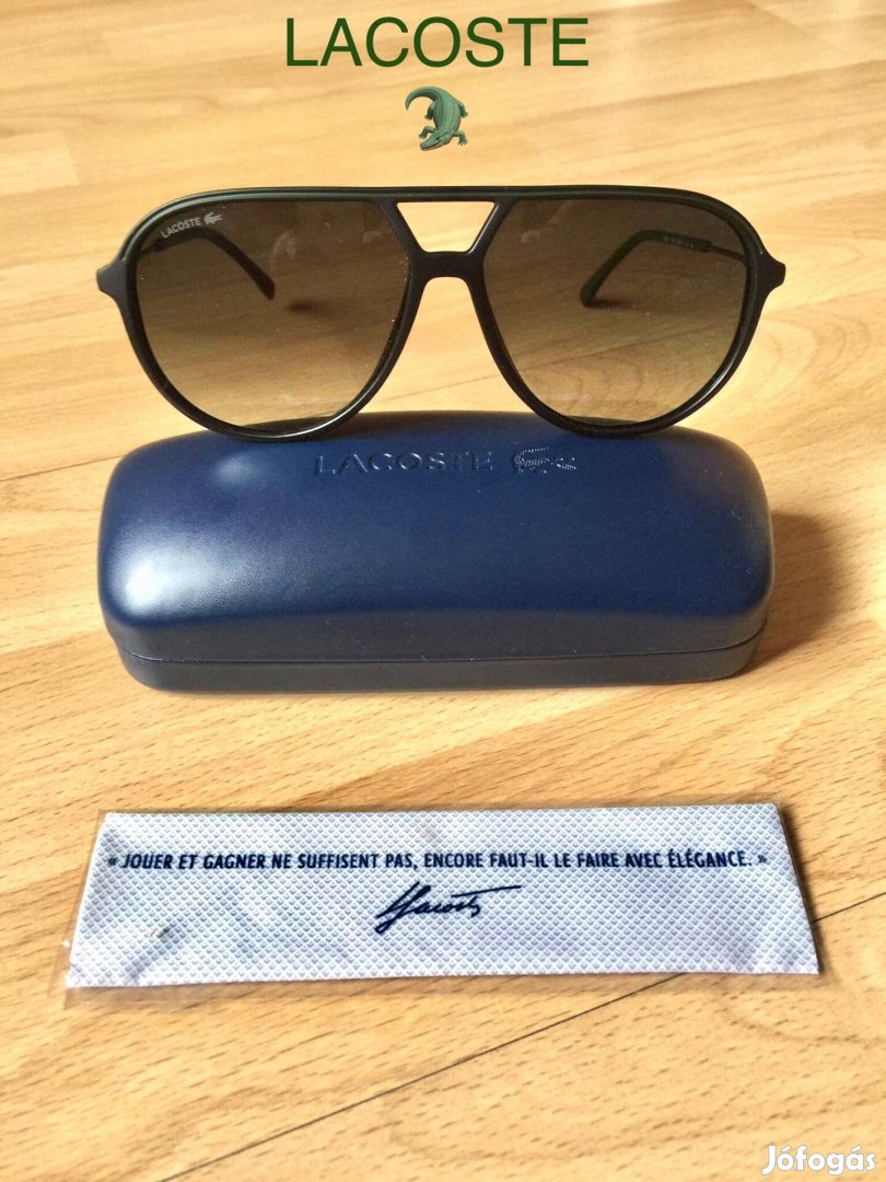 Lacoste - Aviator - Árnyékolt lencsés, UV szűrös napszemüveg.
