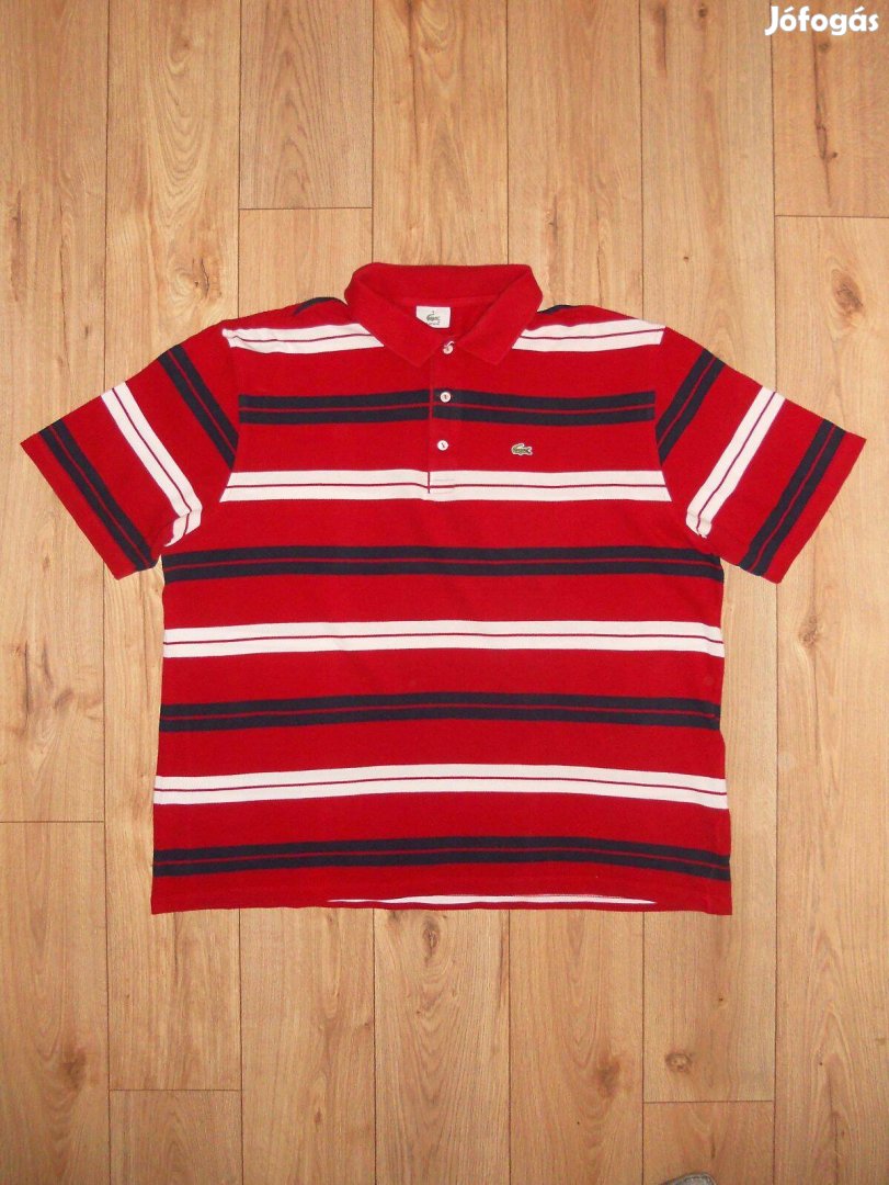 Lacoste csíkos galléros póló 3XL-es