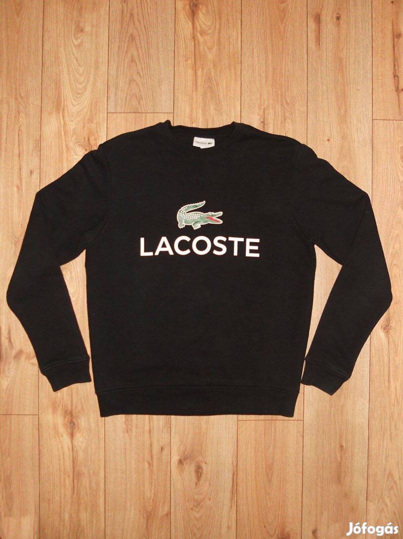 Lacoste fekete pulóver M-es