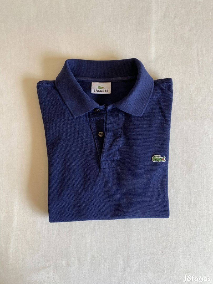 Lacoste férfi galléros póló, 3-as, S-es