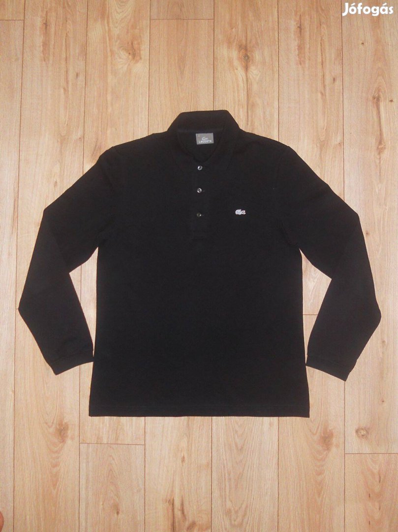 Lacoste hosszú ujjú galléros felső M-es