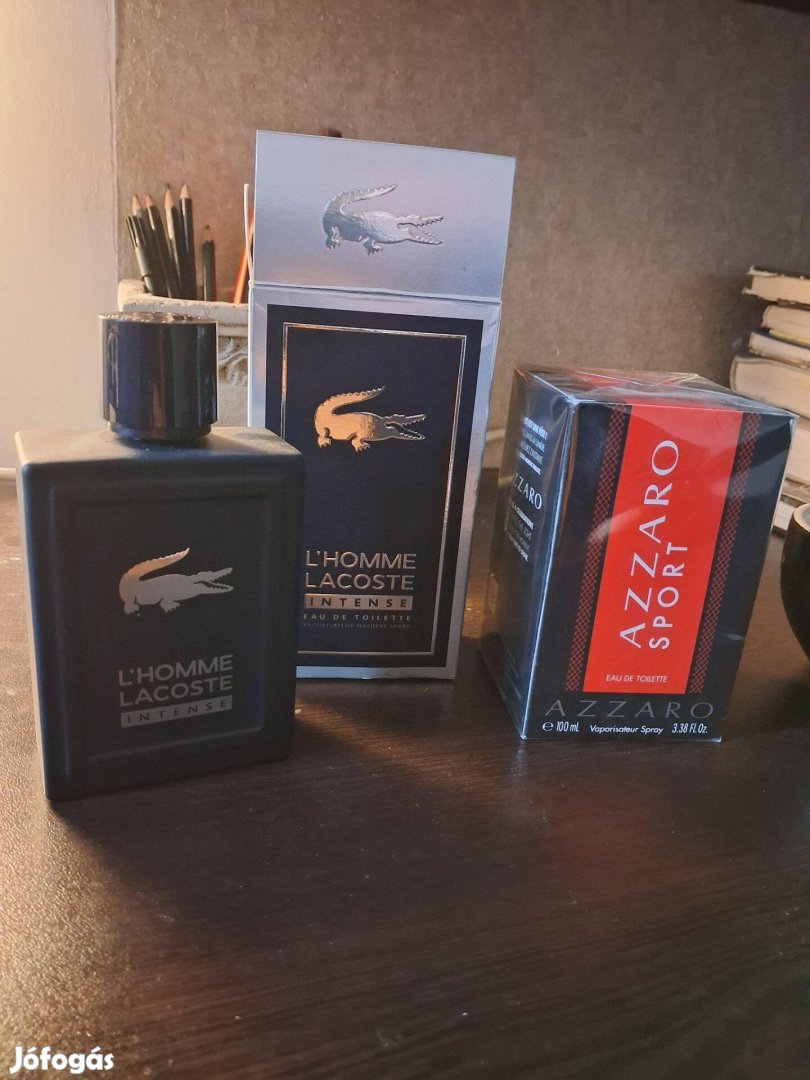 Lacoste intense és azzaro sport új parfümök