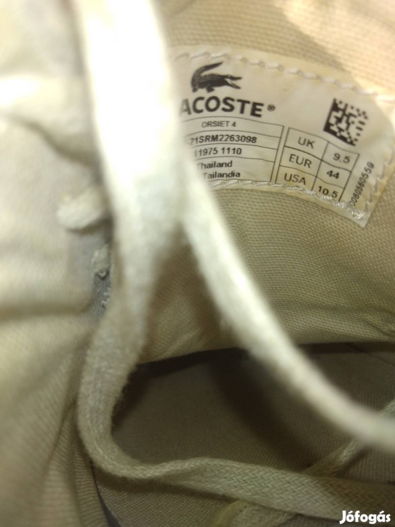 Lacoste nubuk 44-es utcai sport cipő