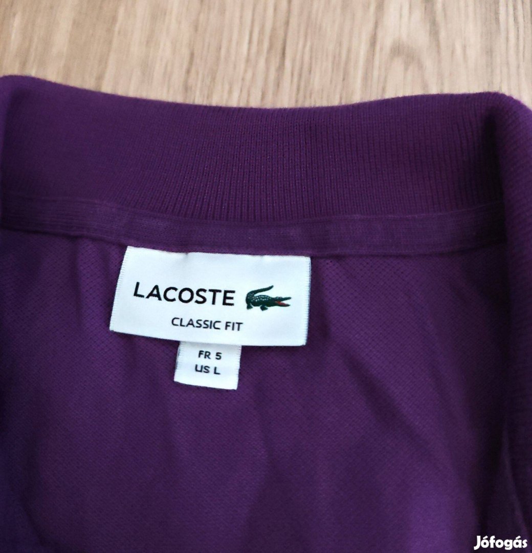 Lacoste pamut férfi póló L