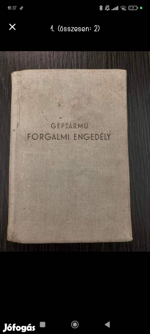 Lada/Zsiguli/VAZ szürke forgalmi engedély 