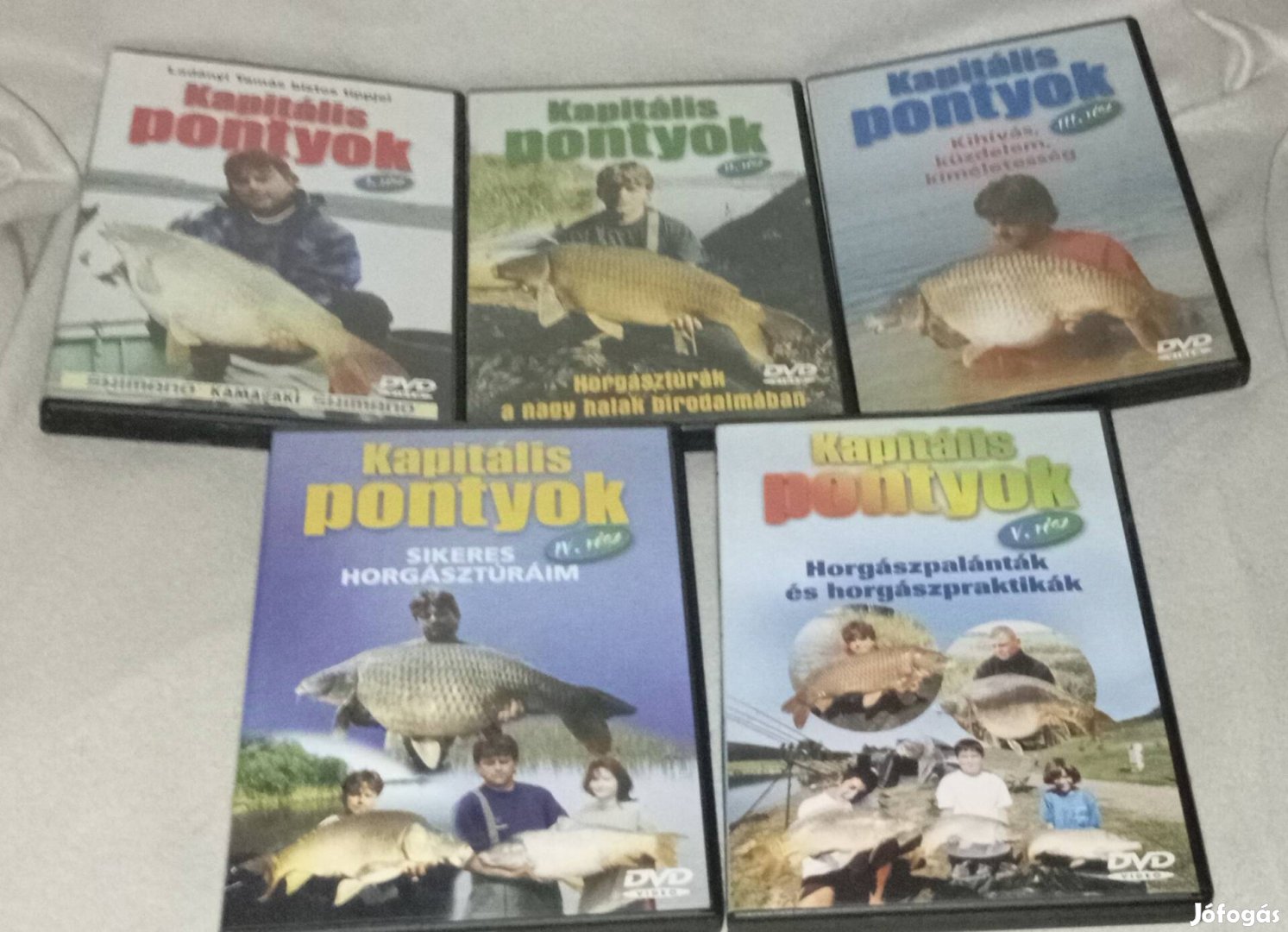 Ladányi Tamás Kapitális Pontyok 1-5 DVD Gyűjtemény