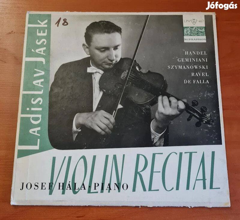 Ladislav Jásek - Violin Recital; LP, Vinyl