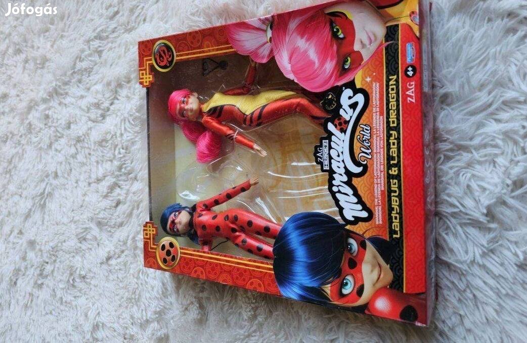 Ladybug & Lady Dragon 2 darabos baba szett új dobozos Ha szeretnéd a