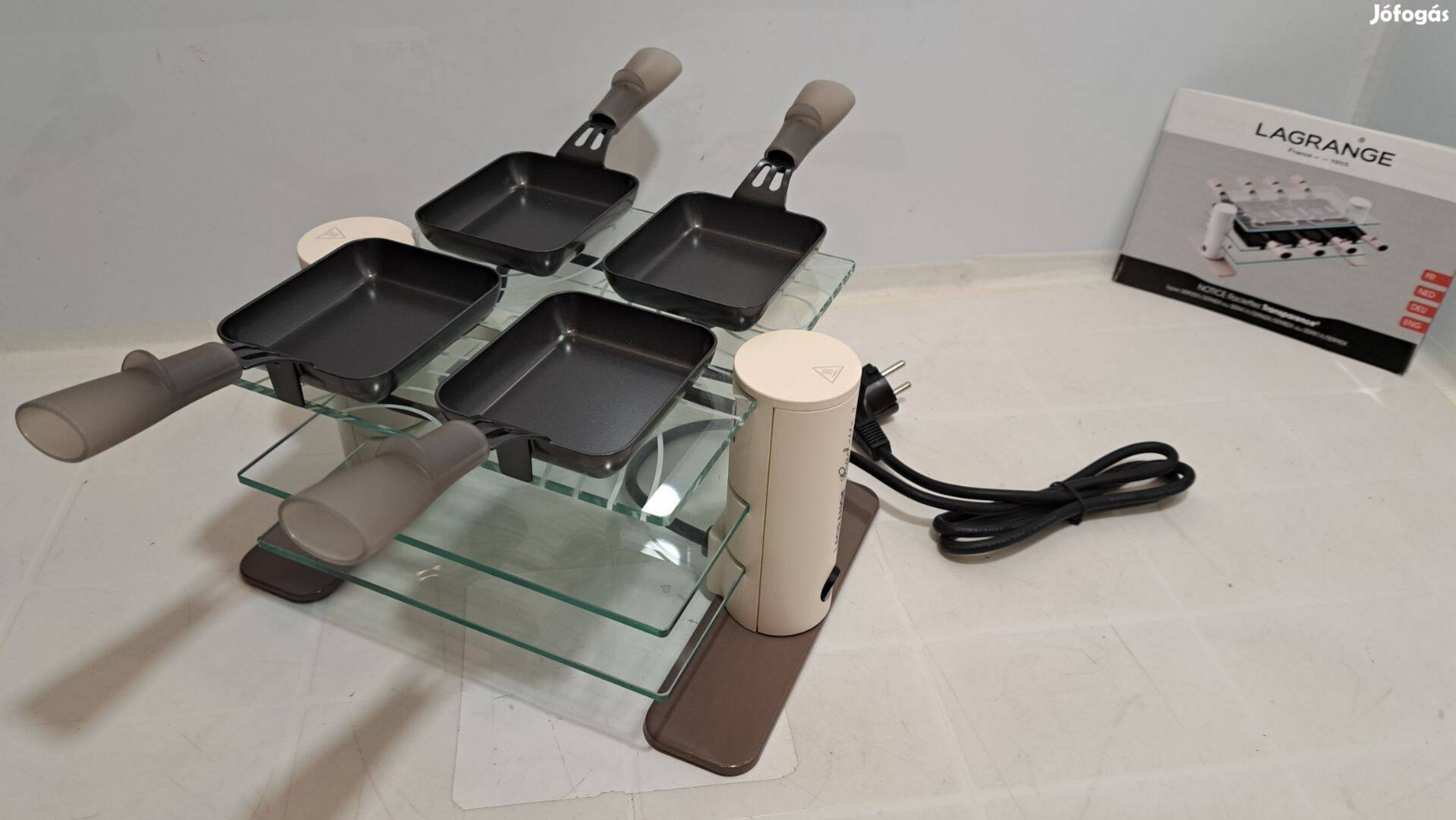 Lagrange 009 404 Raclette Transparence, 600 W, 4 személyes