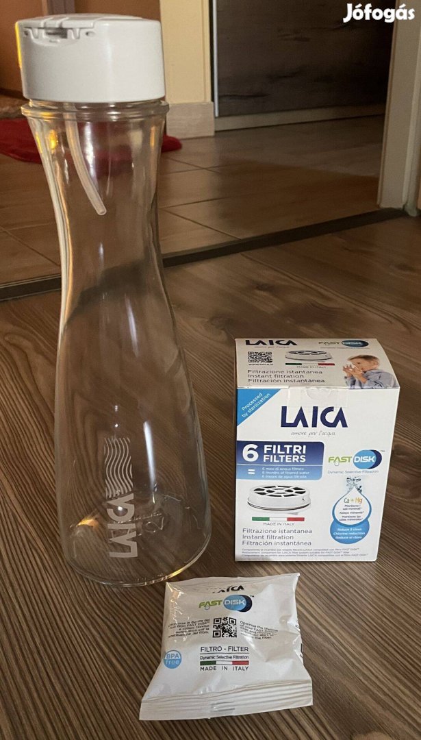 Laica 1,1L vízszűrős üveg 7db szűrőbetét