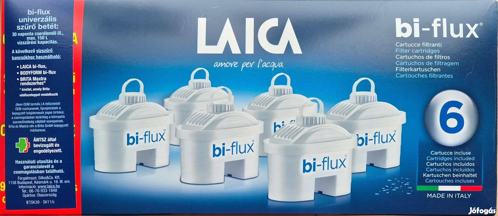 Laica bi flux, bi-flux 6 db szűrő betét Bontatlan